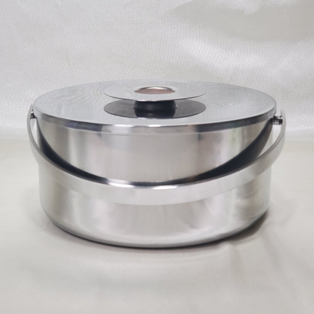 Danish Kalmar Ice Bucket with Handle & Lid – Mid-Century Modern Barware